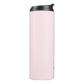 Monogram Elegant Blush Pink Black Classy Thermosbecher (Nach links gedreht)