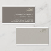Monogram Elegant Design Moderner Beruflicher Luxus Visitenkarte (Vorne/Hinten)