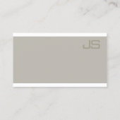 Monogram Elegant Design Moderner Beruflicher Luxus Visitenkarte (Rückseite)