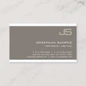 Monogram Elegant Design Moderner Beruflicher Luxus Visitenkarte (Vorderseite)