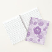 Monogram Elegant Floral Notizblock (Innenseite)