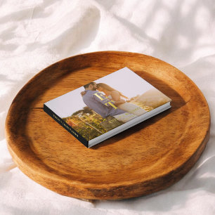 Monogram Elegant Foto Wedding Guest Book Gästebuch