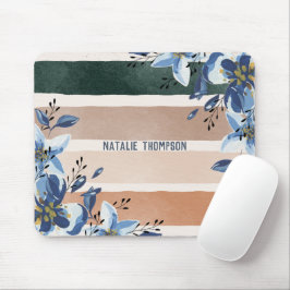 Monogram Elegant hübsch natürlich und botanisch Mousepad