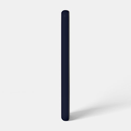 Monogram Elegant Initial Dark Blue Phone Case Samsung Galaxy Hülle (Linke Seite)