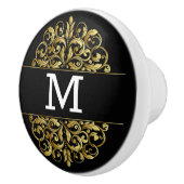 Monogram Elegant Keramik Knobs Keramikknauf (Rechts)