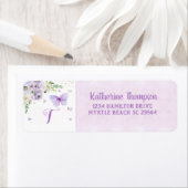 Monogram Elegant Lila Floral Butterflies Glitzer (Insitu)