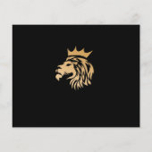 Monogram Elegant Lion Logo Flyer (Hinten)