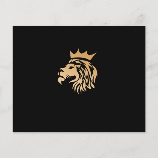 Monogram Elegant Lion Logo Flyer (Hinten)