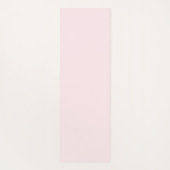 Monogram Elegant Minimal Blush Pink und Gold Yogamatte (Rückseite)