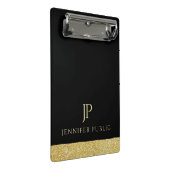 Monogram Elegant Modernes Minimalistisches Design Mini Klemmbrett (Schrägansicht)