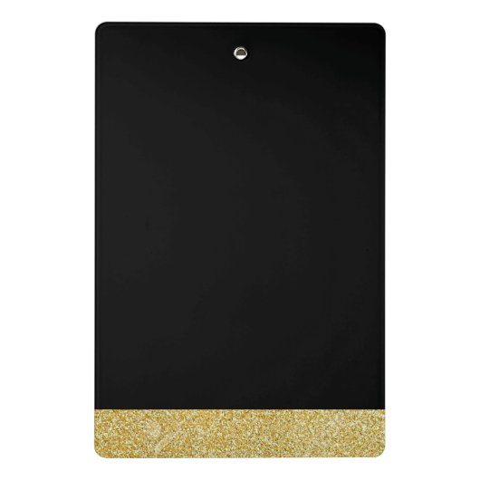 Monogram Elegant Modernes Minimalistisches Design  Mini Klemmbrett (Rückseite)