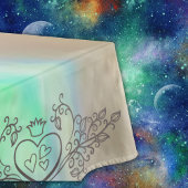 Monogram Elegant Mother-of-Pearl Green LRG Wedding Tischdecke