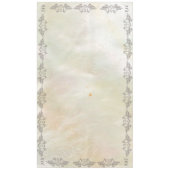 Monogram Elegant Mother-of-Pearl Peach LRG Wedding Tischdecke (Vorderseite)