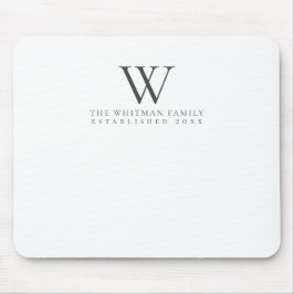Monogram-Elegant Mousepad