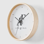 Monogram elegant neu Minimalistisch Uhr (Winkel)