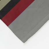 Monogram Elegant Red Black Ruby Gray Fleecedecke (Ecke)