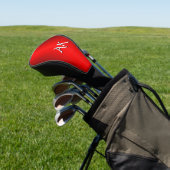 Monogram Elegant Red Gradient Golf Headcover (In SItu)