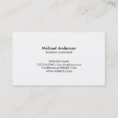 Monogram Elegant Script Black Gold Hintergrund Visitenkarte (Rückseite)