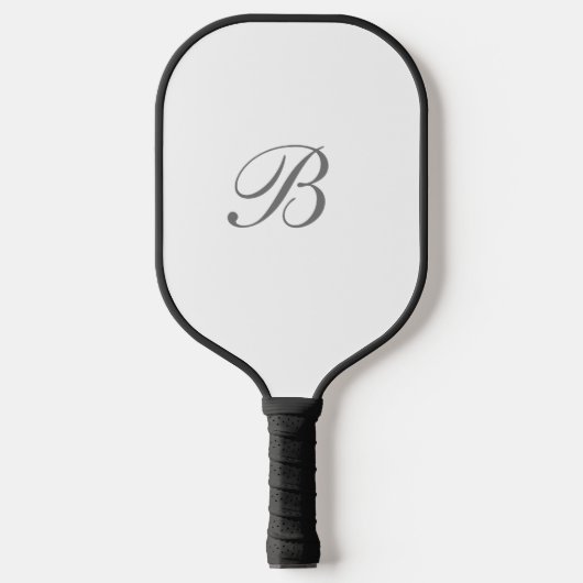 Monogram Elegant Script Pickleball Schläger (Vorderseite)