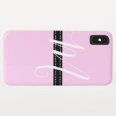 Monogram Elegant Shampoo Solid Color Case-Mate iPhone Hülle (Rückseite (Horizontal))