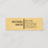 Monogram Eleganto Modern Vintag #3 Mini Visitenkarte (Rückseite)