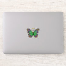 Monogram Emerald Lila Gold Butterfly