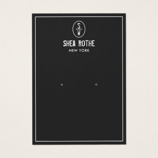 Monogram-Erkerbildschirmkarte der Vintagen Briefma (Vorderseite)