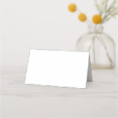 Monogram-Escort-Platzkarte | Blaue Farbe Platzkarte (Rückseite)
