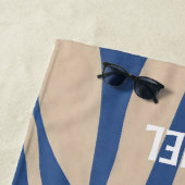 Monogram Evil Eye Vintage Retro Strandtuch (Beispiel)