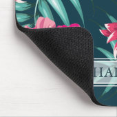 Monogram Exotic Summer Floral Mousepad (Ecke)
