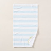 Monogram Extravagant Pink Roses Blueberry Handtuch Badhandtuch Set (Handtuch)