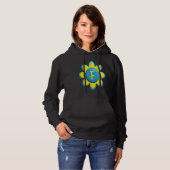 Monogram F  Colorful Flower Hoodie (Vorne ganz)
