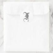 Monogram F Sticker Old English Style (Tasche)