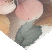 Monogram Fall Äpfel in Pastellfarben Aquarell Tischdecke (Schrägansicht)