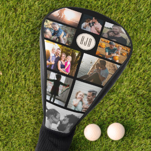 Monogram Familienfoto Collage Cool Trendsport Golf Headcover