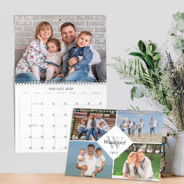 Monogram Family Fotos Moderne 2024 Kalender