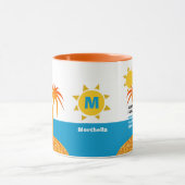 Monogram Family Wiedersehen Summer Vacation Tasse (Zentrum)