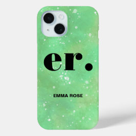 Monogram Fantasy Wasserfarbe Stilvoll Moderner Min Case-Mate iPhone Hülle