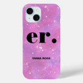 Monogram Fantasy Wasserfarbe Stilvoll Moderner Min Case-Mate iPhone Hülle (Rückseite)