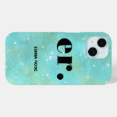 Monogram Fantasy Wasserfarbe Stilvoll Moderner Min Case-Mate iPhone Hülle (Rückseite (Horizontal))