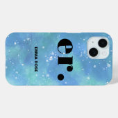 Monogram Fantasy Wasserfarbe Stilvoll Moderner Min Case-Mate iPhone Hülle (Rückseite (Horizontal))