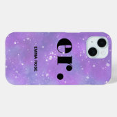 Monogram Fantasy Wasserfarbe Stilvoll Moderner Min Case-Mate iPhone Hülle (Rückseite (Horizontal))