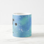 Monogram Fantasy Wasserfarbe Stilvoll Moderner Min Kaffeetasse (Mittel)