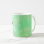 Monogram Fantasy Wasserfarbe Stilvoll Moderner Min Kaffeetasse (VorderseiteRechts)