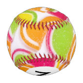 Monogram farbenfroh Different Jelly Candy Baseball (Rückseite)