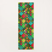 Monogram farbenfroh geprüftes Muster Yogmatte Yogamatte (Rückseite)