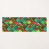 Monogram farbenfroh geprüftes Muster Yogmatte Yogamatte (Vorderseite (Horizontal))