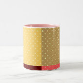 Monogram farbenfroh stylish zweifarbige tasse (Mittel)