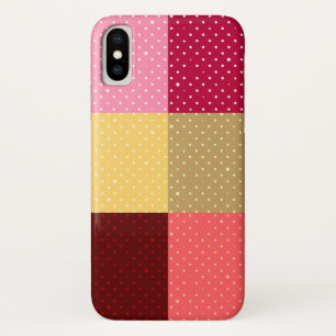 Monogram farbenfrohe Punkte Stilvolles iPhone X Ca Case-Mate iPhone Hülle