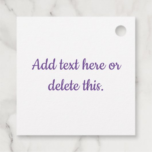 Monogram farbenfrohe Wasserfarbe Orchid-Design Geschenkanhänger (Rückseite)